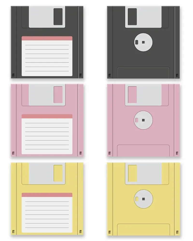 Posavasos Disquetes Retro Pack de 12