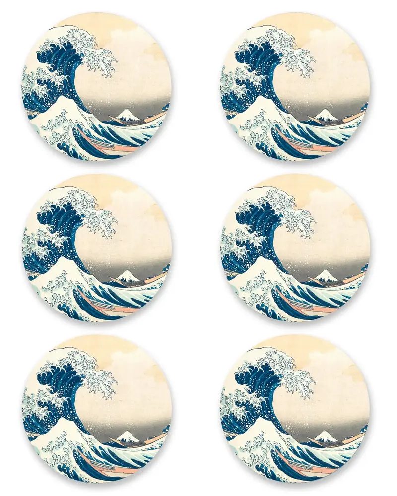 Posavasos La Ola de Hokusai Pack de 12