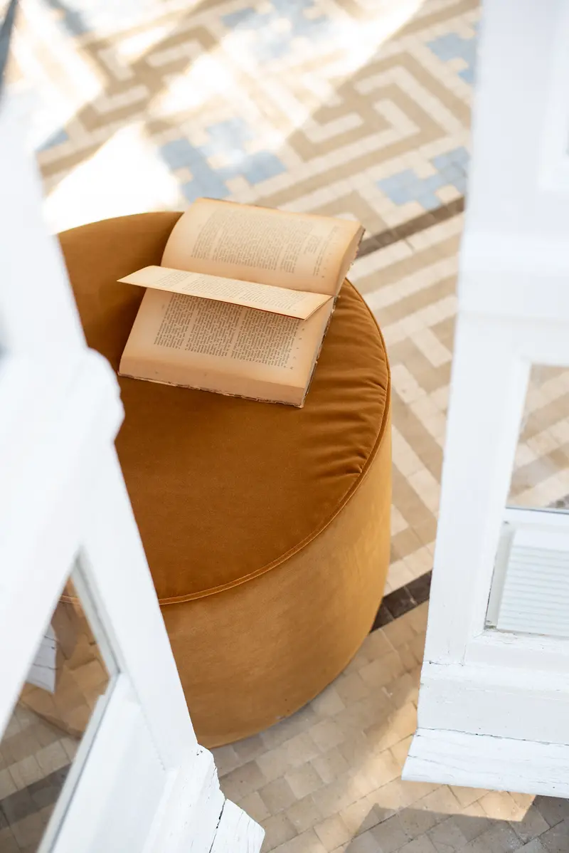 Pouf Artesano Velvet Caramelo