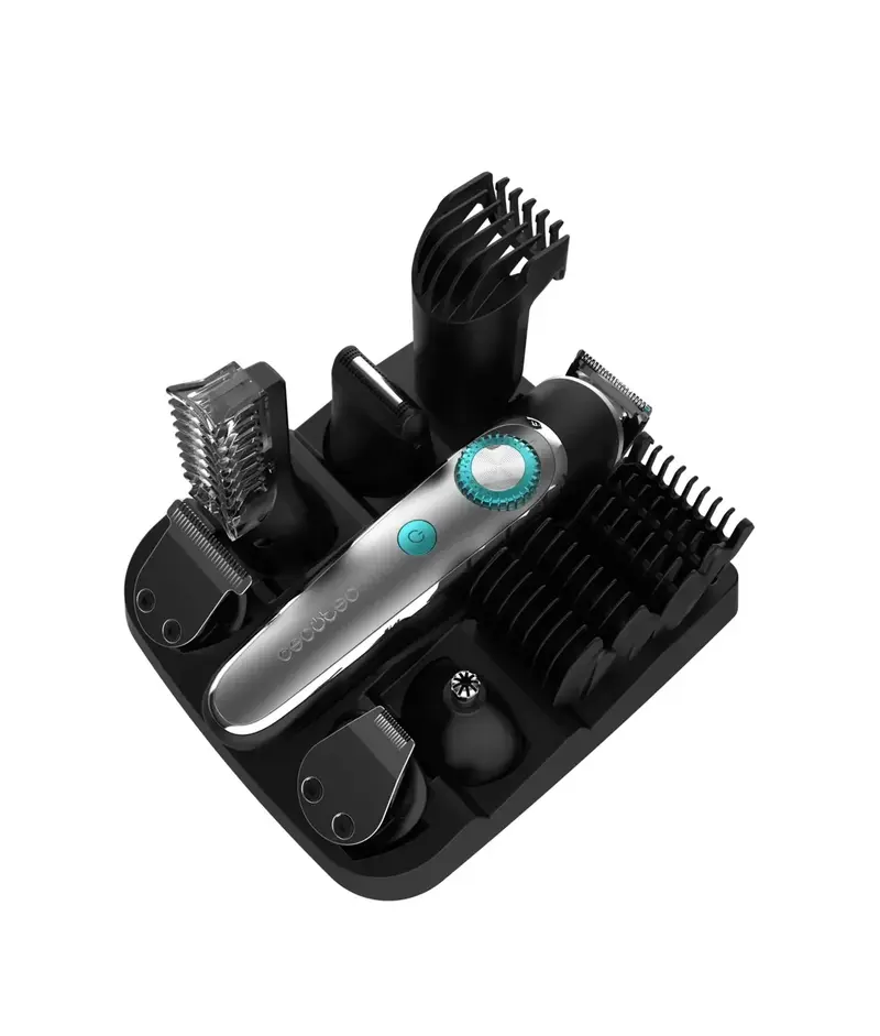 PrecisionCare Multigrooming Trimmer 6 cabezales 5 peines regulables hasta 20 mm y resistencia IPX7 para un cuidado completo de Cecotec