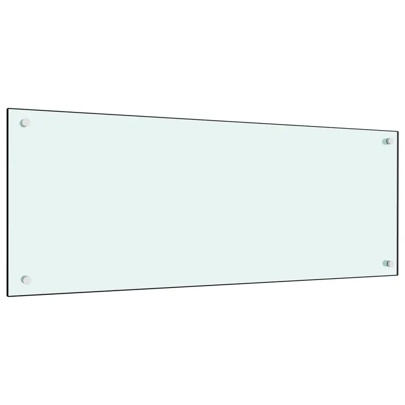 Protección salpicaduras cocina vidrio templado color leche 100x40 cm