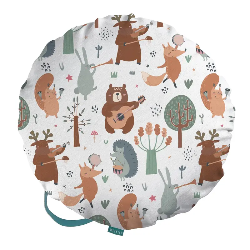 Puff de suelo Infantil Oso Bosque