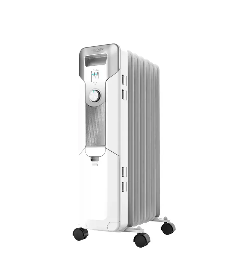 Radiador de Aceite 1500W con Termostato y Seguridad para Espacios de 15 m² de Cecotec