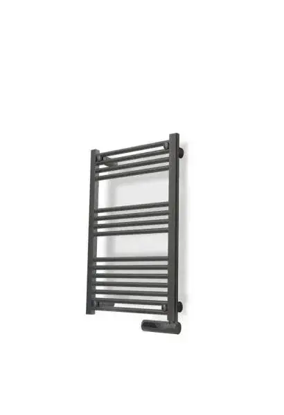 Radiador toallero eléctrico de fluido con acabado gris oscuro readywarm 9100 smart towel de Cecotec