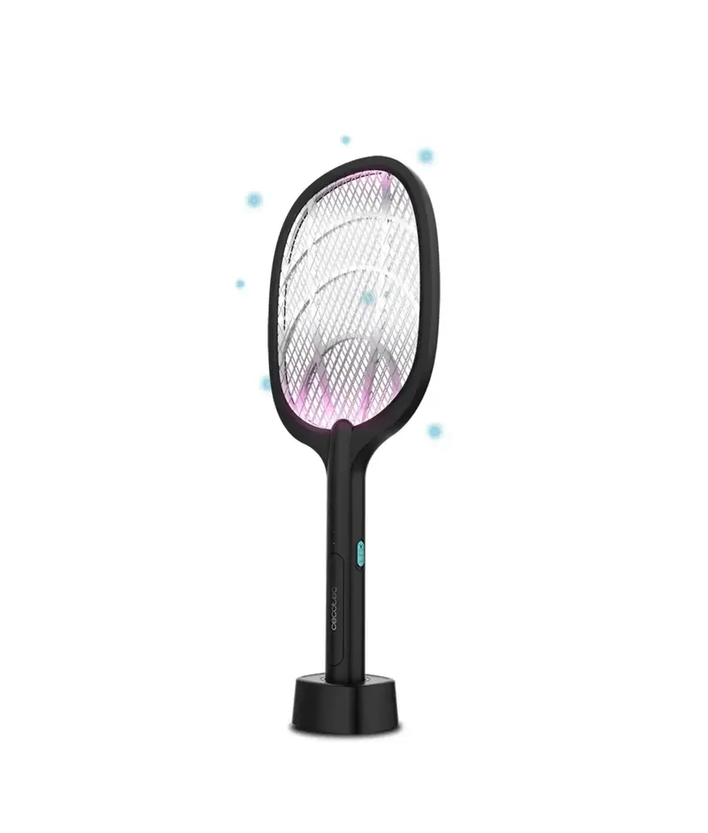 Raqueta Matamosquitos 2 en 1 con 3000V y Lámpara batería 1200mah Cecotec