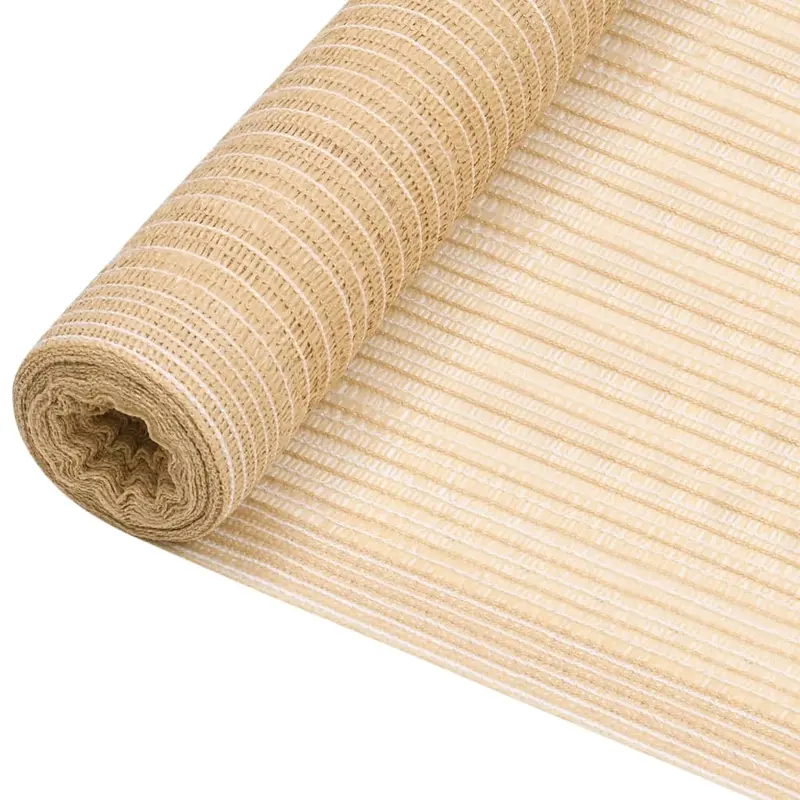 Red de privacidad HDPE beige 1,2x10 m 150 g/m²