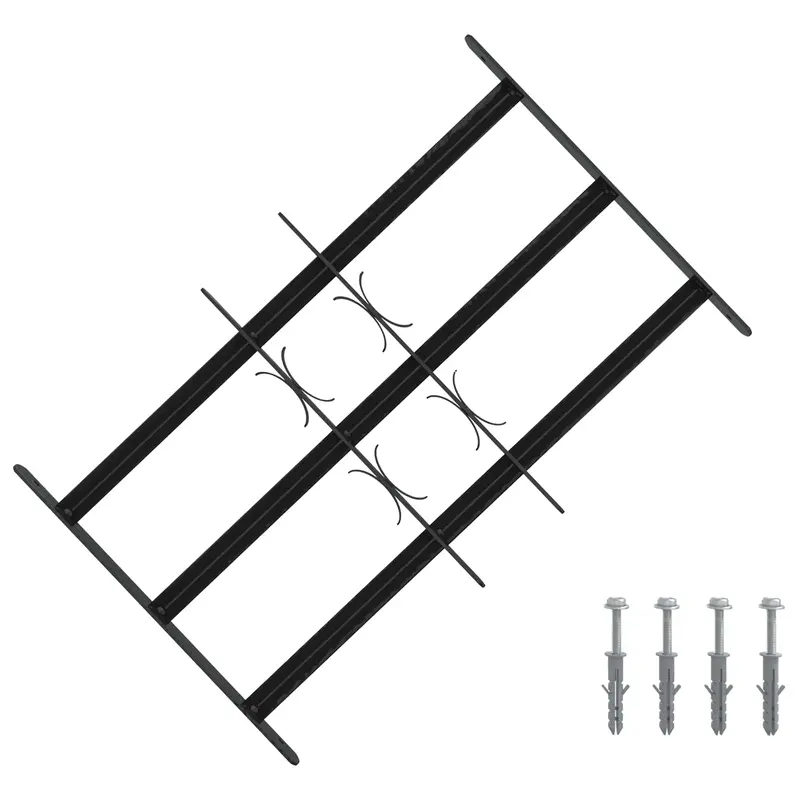 Reja de Seguridad para Ventanas con 3 Barandas 3 pcs 43-74 cm