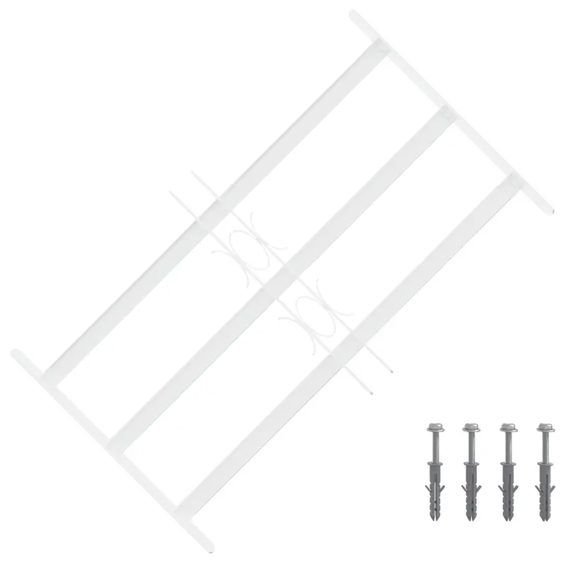 Reja de Seguridad para Ventanas con 3 Barandas 3 pcs 43-74 cm
