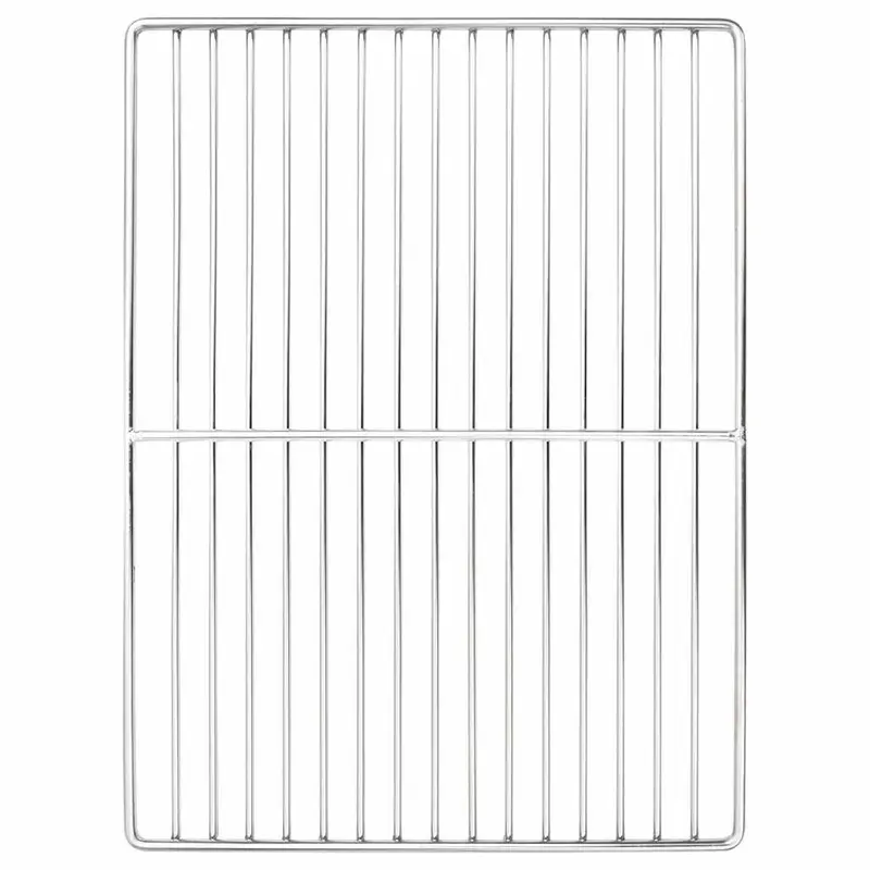 Rejilla de parrilla Plateado 40 x 30 cm Acero inoxidable