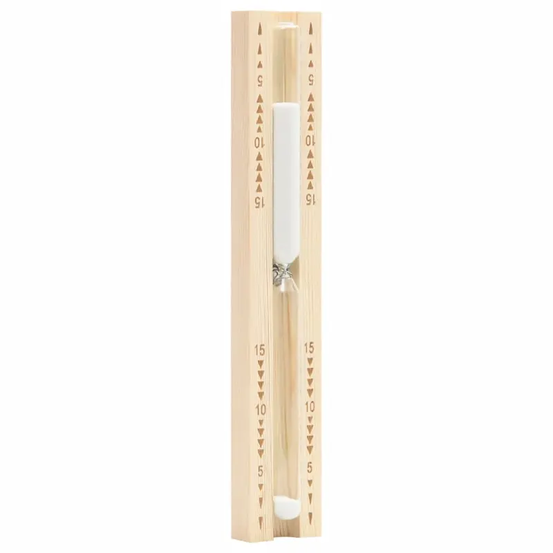 Reloj de arena para sauna 15 minutos madera maciza de pino