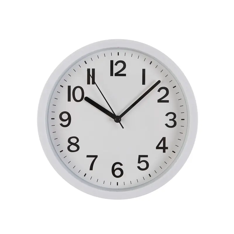 RELOJ DE PARED BLANCO 22CM