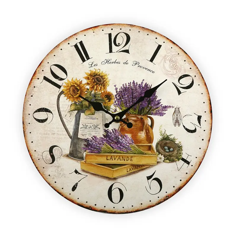 RELOJ DE PARED FLORES