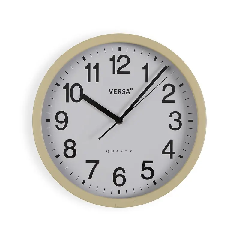 RELOJ DE PARED MARCO DE MADERA CL 31CM