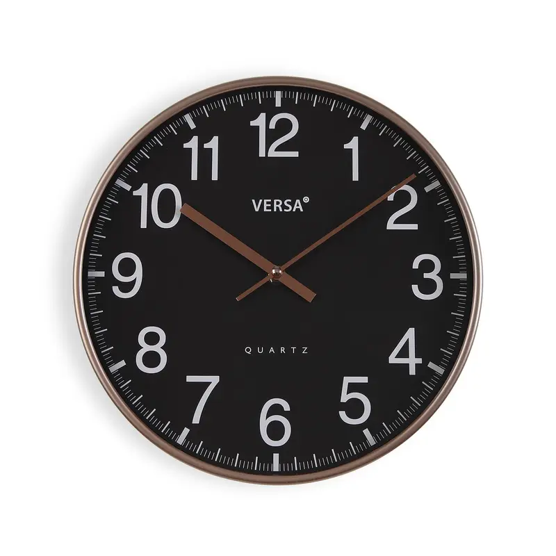 RELOJ DE PARED NEGRO 30x4.3CM
