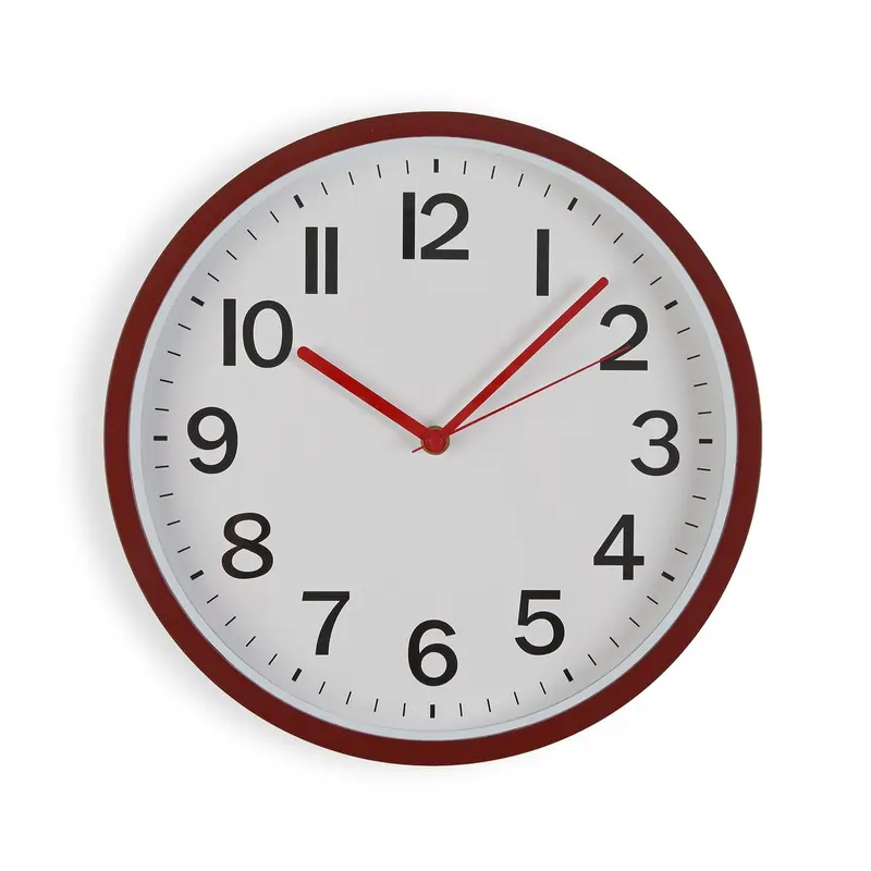 RELOJ DE PARED ROJO 30CM