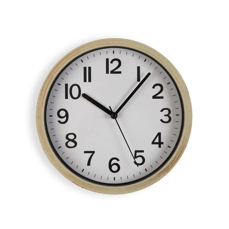 RELOJ DE PARED SIMIL MADERA 22CM