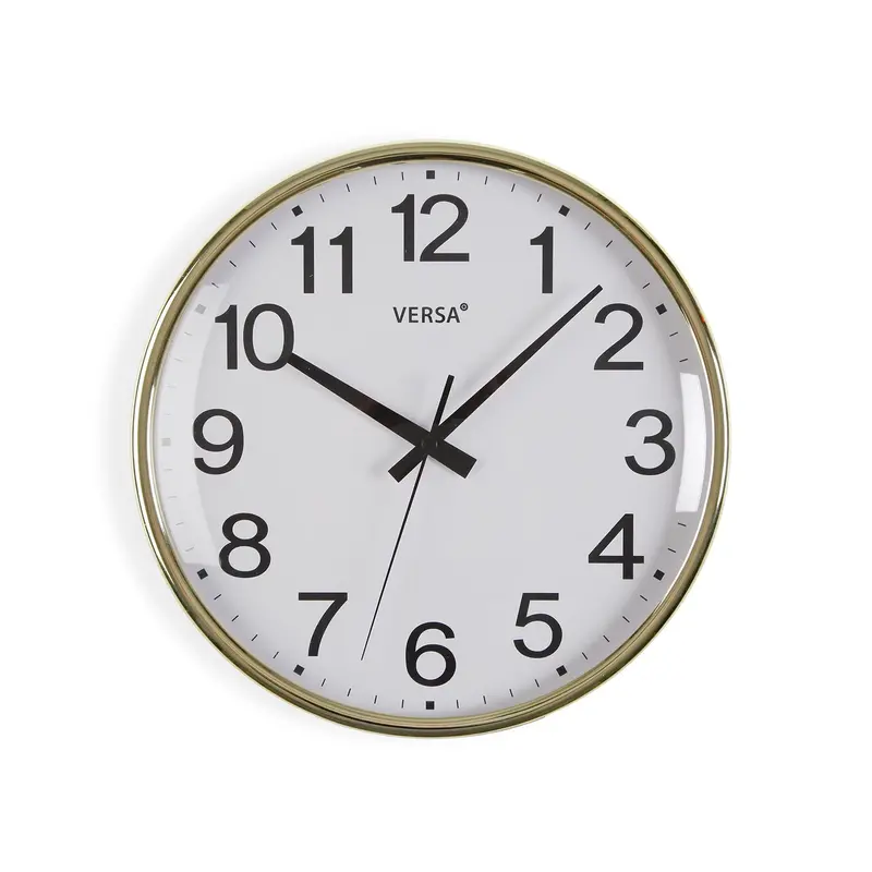 RELOJ PARED GIA DORADO 26CM