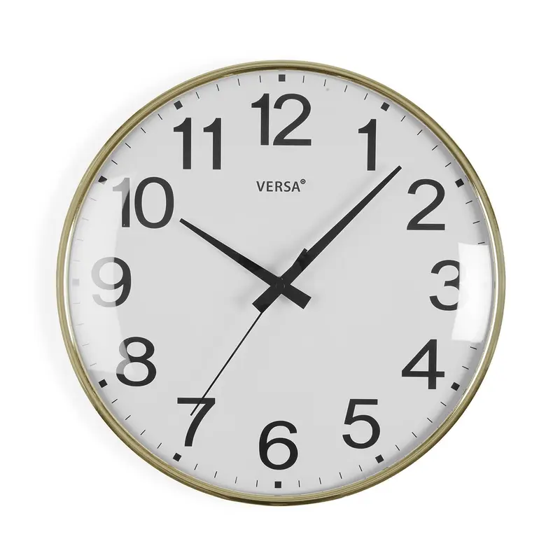 RELOJ PARED GIA DORADO 35CM