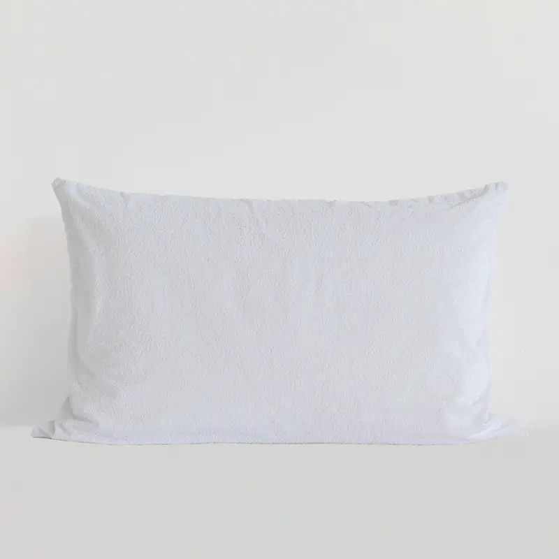 Rizo algodón Protector de almohada cuna impermeable