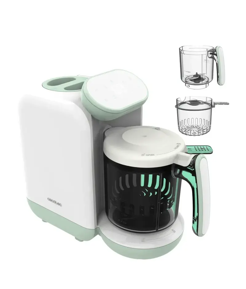 Robot de Cocina Multifuncional para Bebé Hierve Tritura Esteriliza y Calienta Sin BPA Nana BabyCare de Cecotec