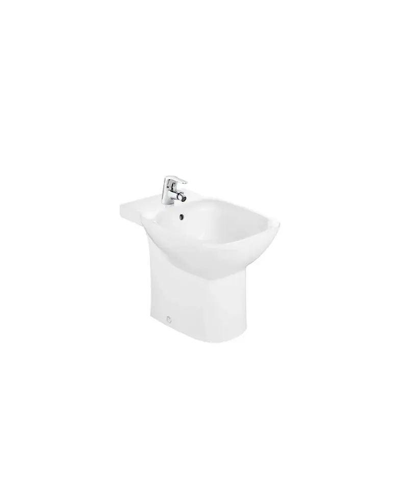 ROCA DEBBA A355994000 Bidet con juego de fijación de 35,5 cm fabricado en porcelana de color blanco