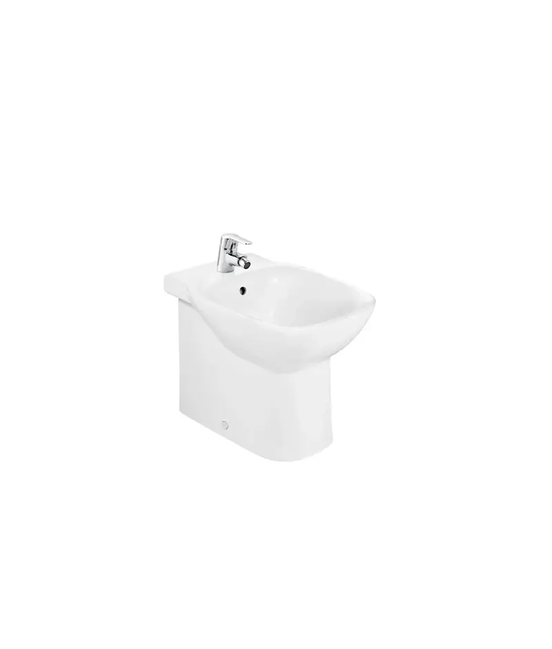 ROCA DEBBA A355997000 Bidet de forma compacta de 35,5 cm fabricado en porcelana de color blanco