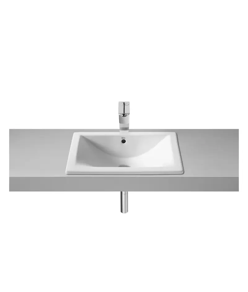 Roca DIVERTA A327114000 lavabo para instalación sobre encimera de 50 cm fabricado en porcelana de color blanco Roca