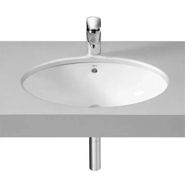Roca Grand Berna A327899000 lavabo sobre encimera de porcelana de 42 cm con un acabado en color blanco Roca