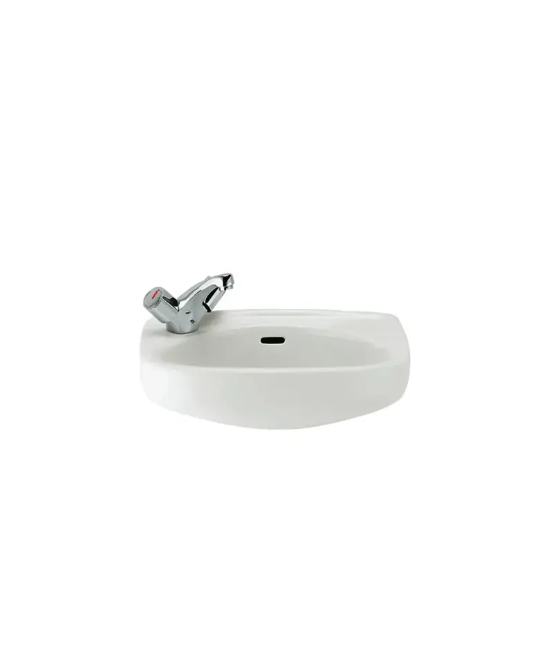 ROCA IBIS A320841001 Lavabo para instalación a mural de 44 cm fabricado en porcelana de color blanco