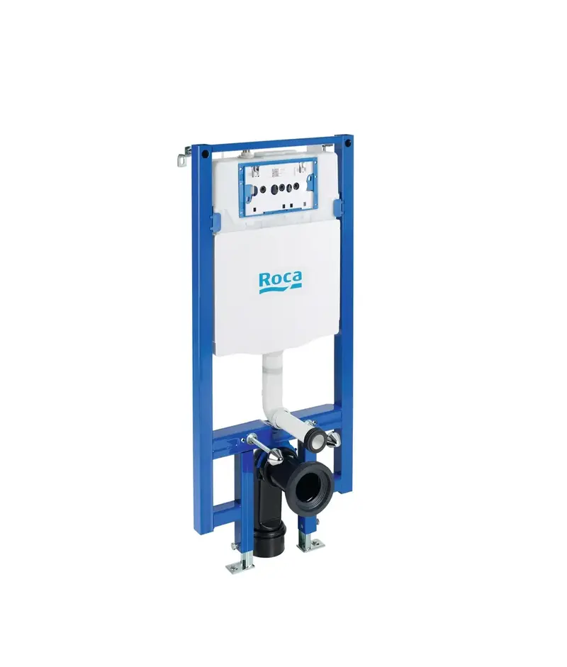 ROCA IN-WALL A890073020 Soporte con cisterna de doble descarga para espacios públicos Duplo WC Compact