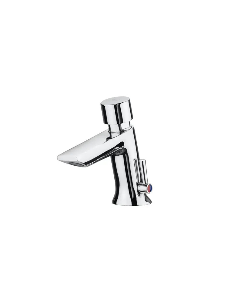 ROCA INSTANT A5A3177C00 Grifo monomando de lavabo con pulsador de 11 cm con acabado cromado