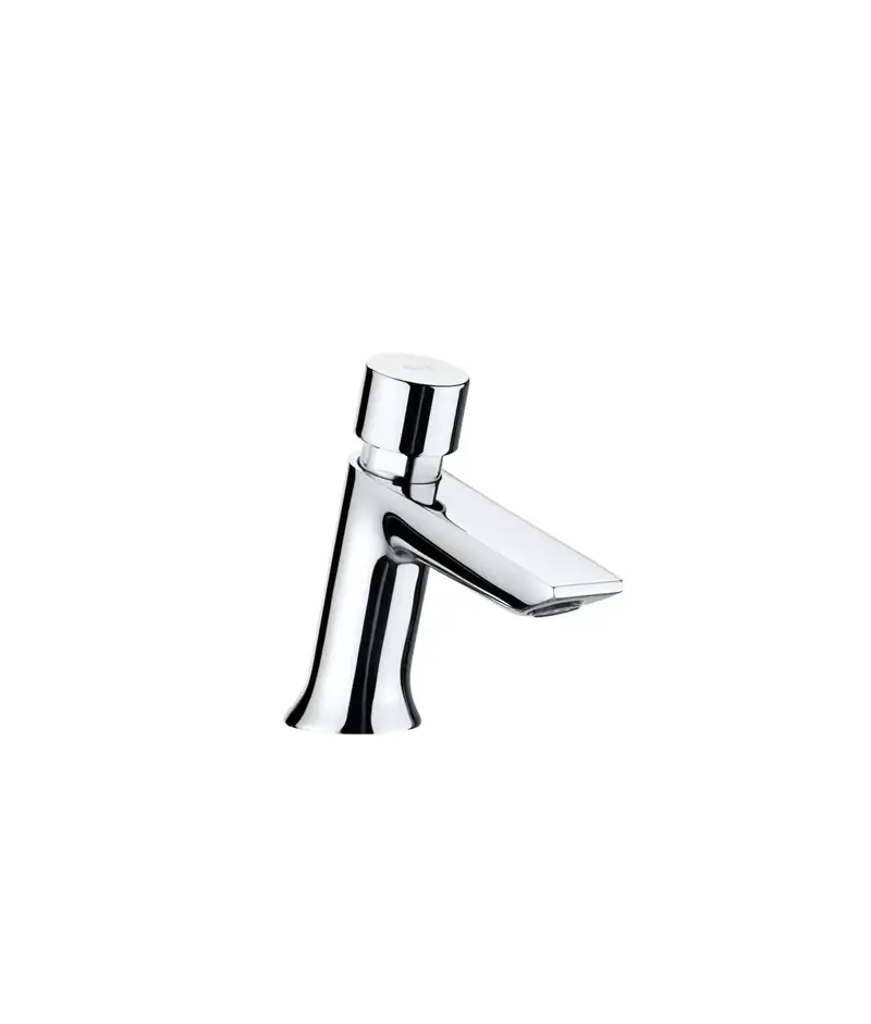 Roca Instant A5A4277C00 grifo de lavabo con pulsador y sistema antivandálico de 11 cm con acabado cromado Roca