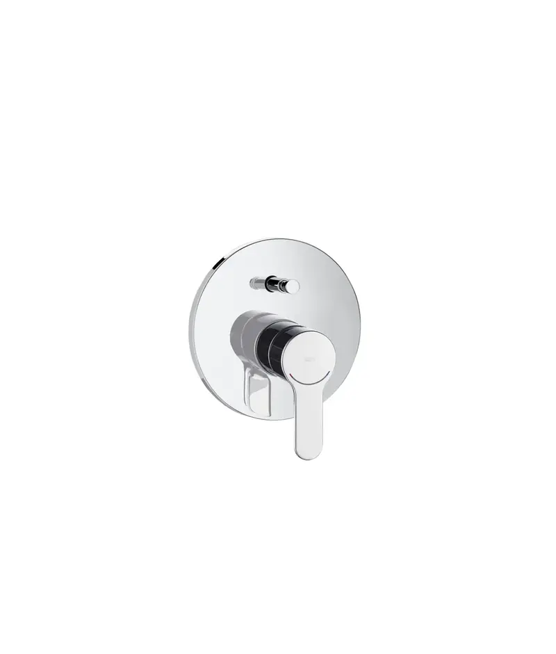 ROCA L20 A5A0A09C00 Grifo empotrable de baño-ducha con inversor de 16 cm fabricado en latón con acabado en cromo