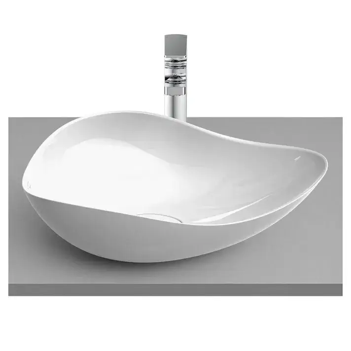 Roca Ohtake A327A13000 lavabo sobre encimera de FineCeramic ovalado y de acabado en color blanco Roca