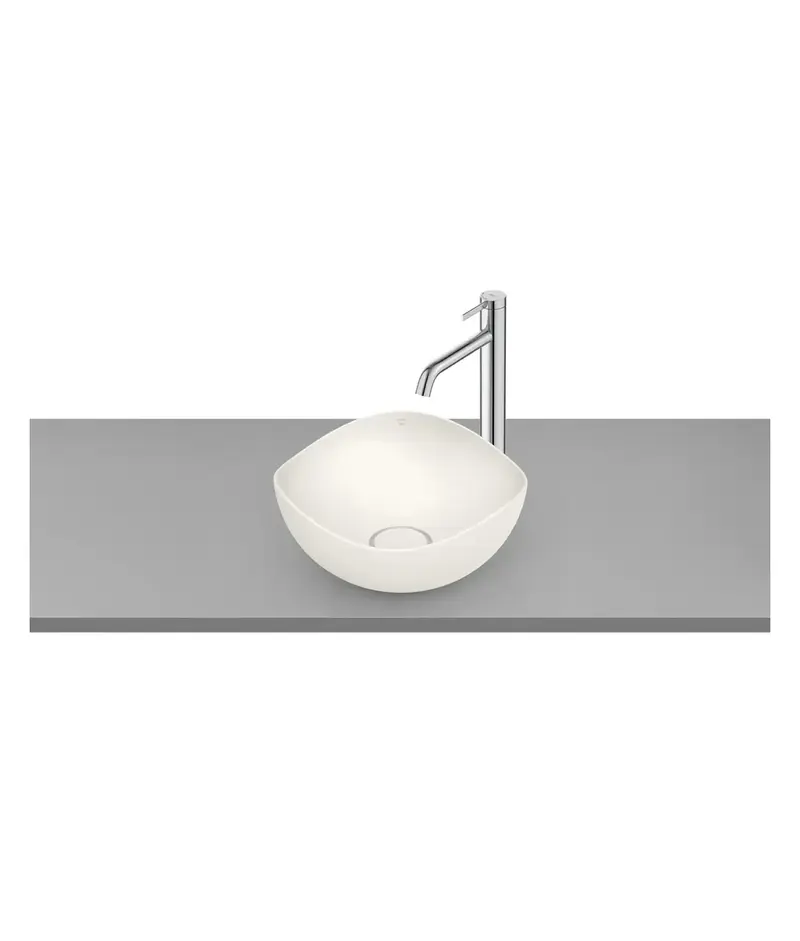 Roca Ohtake A327A15620 lavabo de sobre encimera hecho en cerámica con un acabado en color blanco mate Roca