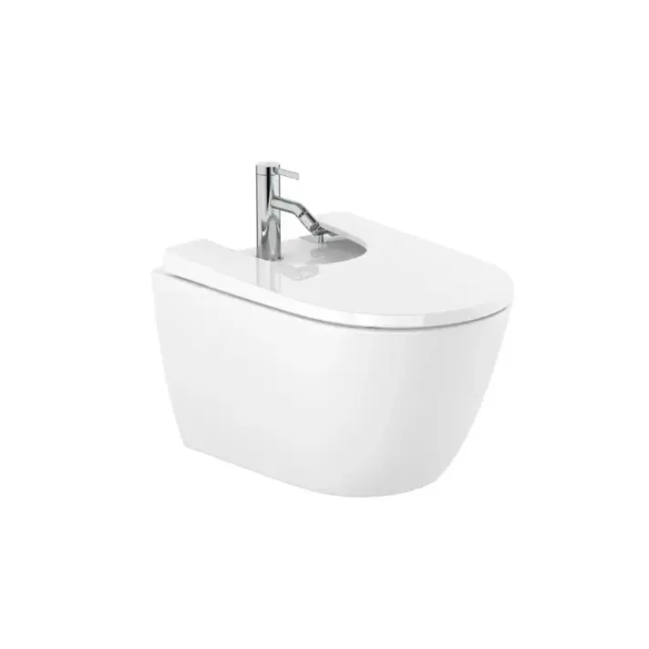 Roca Ona A357685000 bidé suspendido hecho en porcelana de 36 cm con un acabado en color blanco Roca
