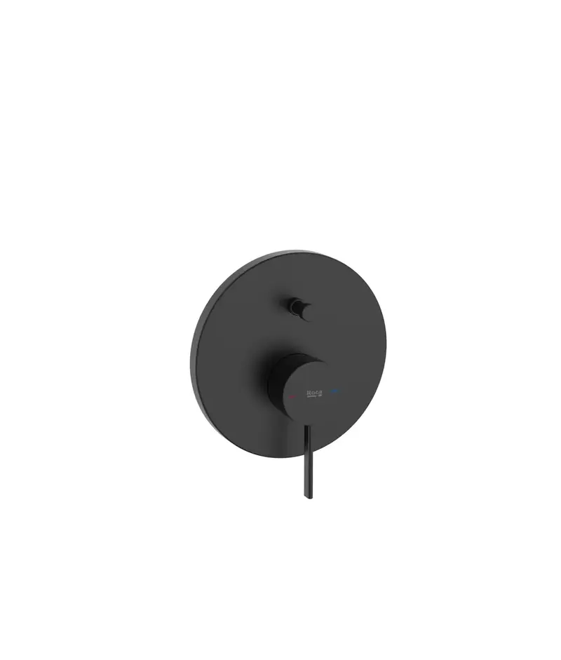 ROCA ONA A5A0B9ENB0 Mezclador para baño-ducha empotrable de 16cm de diámetro color negro mate