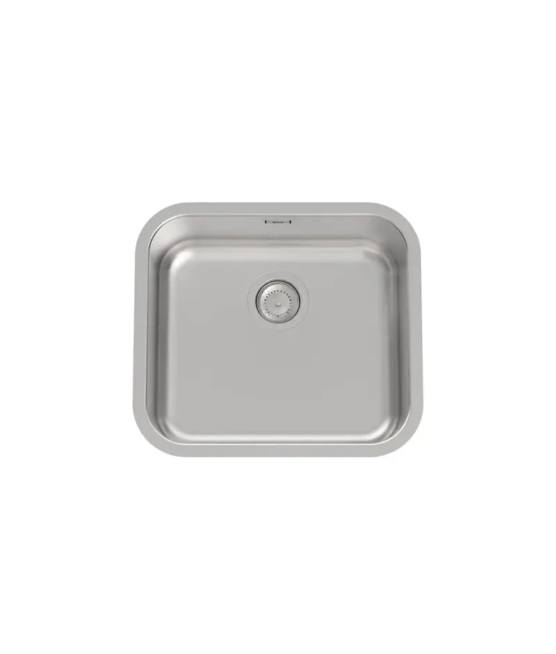 Roca PORTO A870R10450 fregadero para sobre encimera de acero inoxidable con un acabado en color cromo Roca