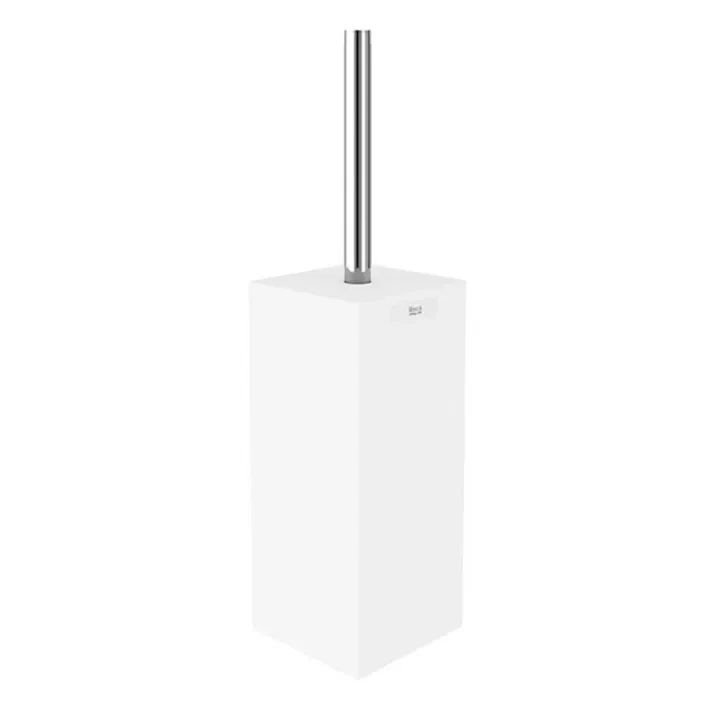 ROCA RUBIK A816852001 Escobillero de suelo hecho para cuarto de baño de 8,6 cm de color blanco