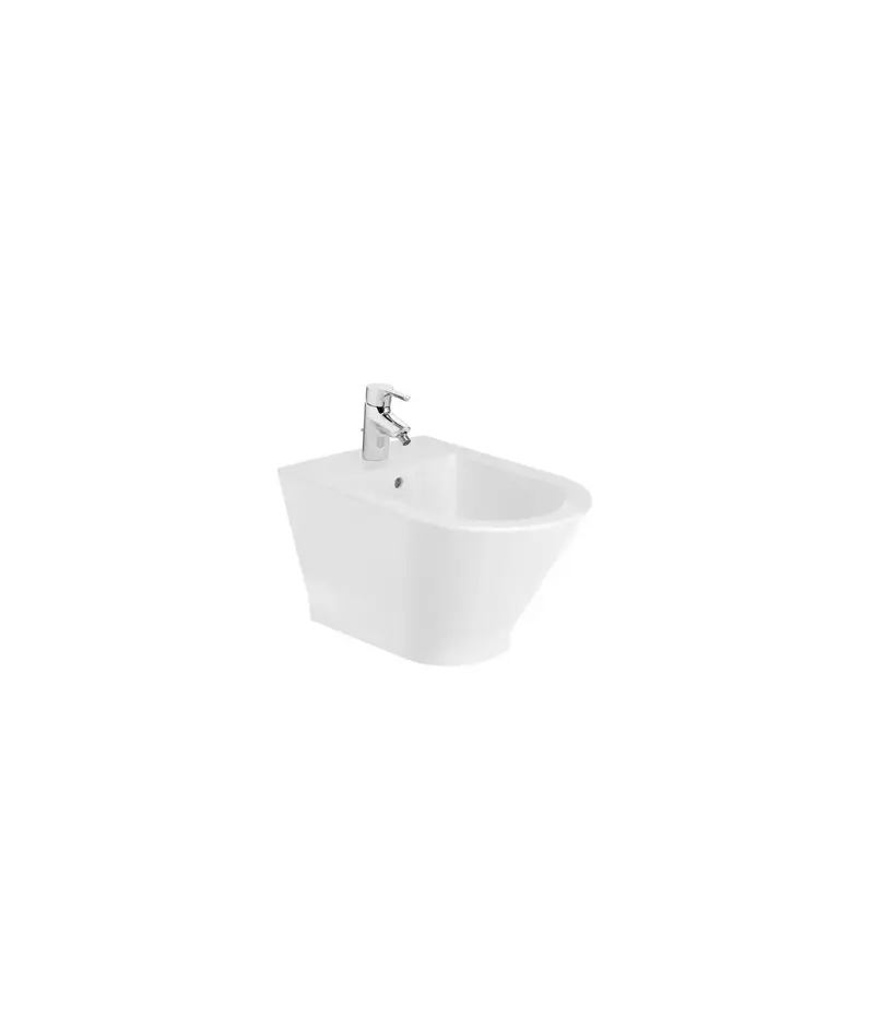 Roca The Gap A3570N6000 bidé para instalación suspendida hecho en porcelana con acabado color blanco Round Roca