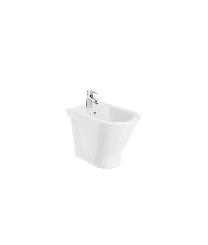 Roca The Gap A3570N7000 bidé adosado a pared con fijaciones ocultas Round blanco de 35x54x40 cm Roca