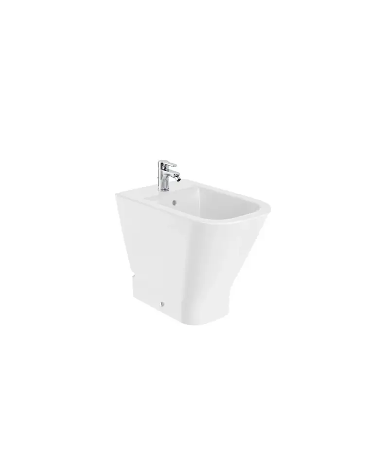 Roca The Gap A35747C000 bidé comfort adosado a pared de porcelana con un acabado en color blanco Square Roca