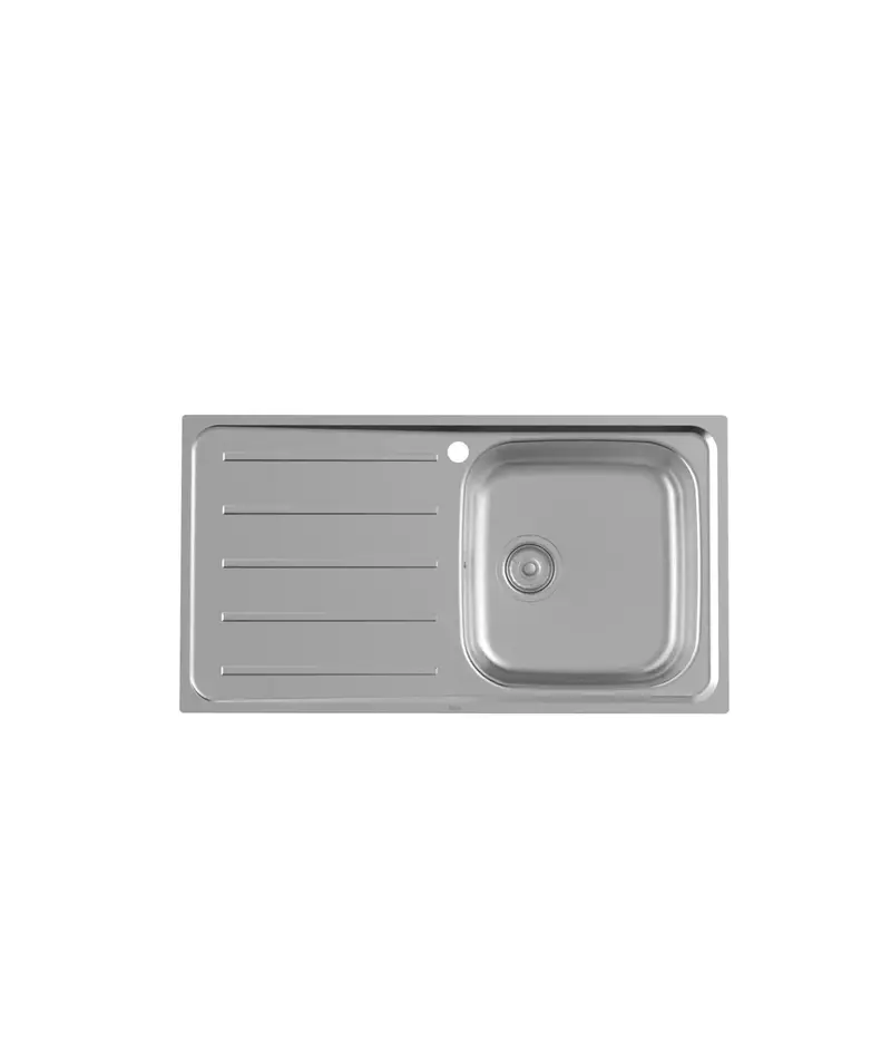 Roca Victoria A874801A01 fregadero de acero inoxidable de 80 cm con escurridor a la izquierda Roca