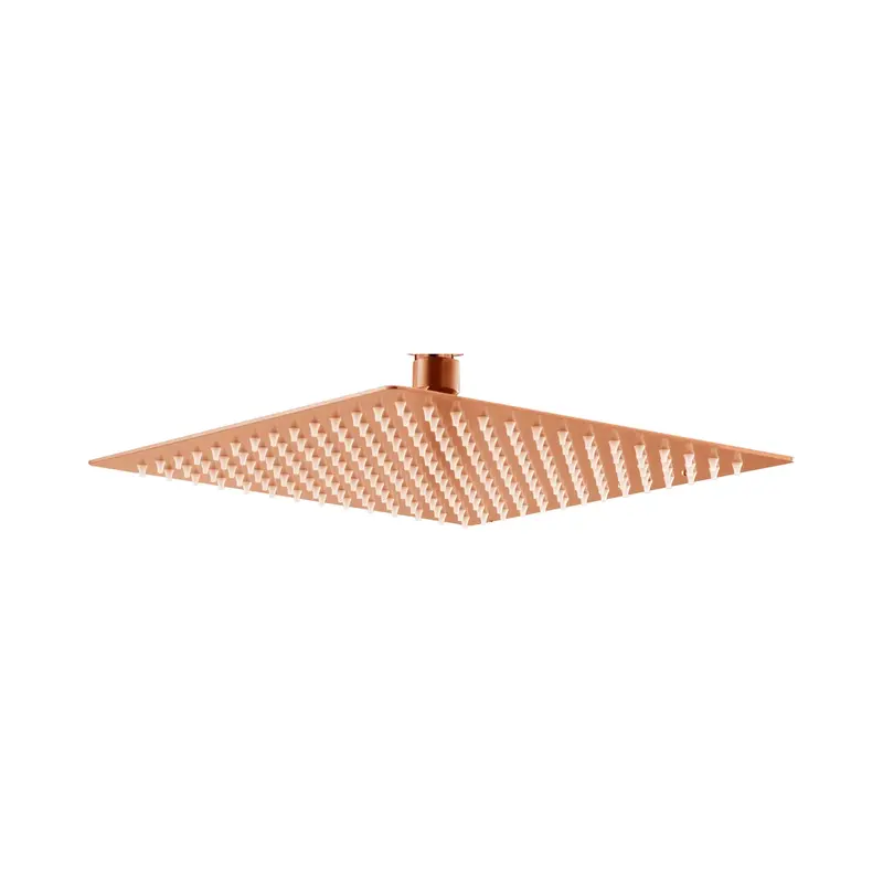 Rociador Cuadrado 20x20 Oro Rosa Cepillado Imex