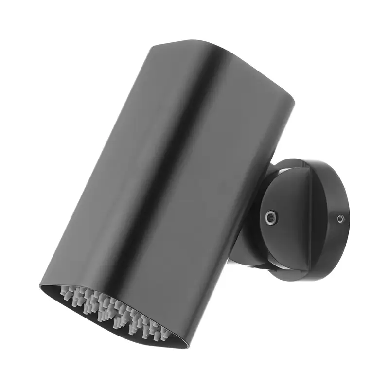 Rociador cuadrado 8x8cm Tube para ducha empotrada black gun metal Imex