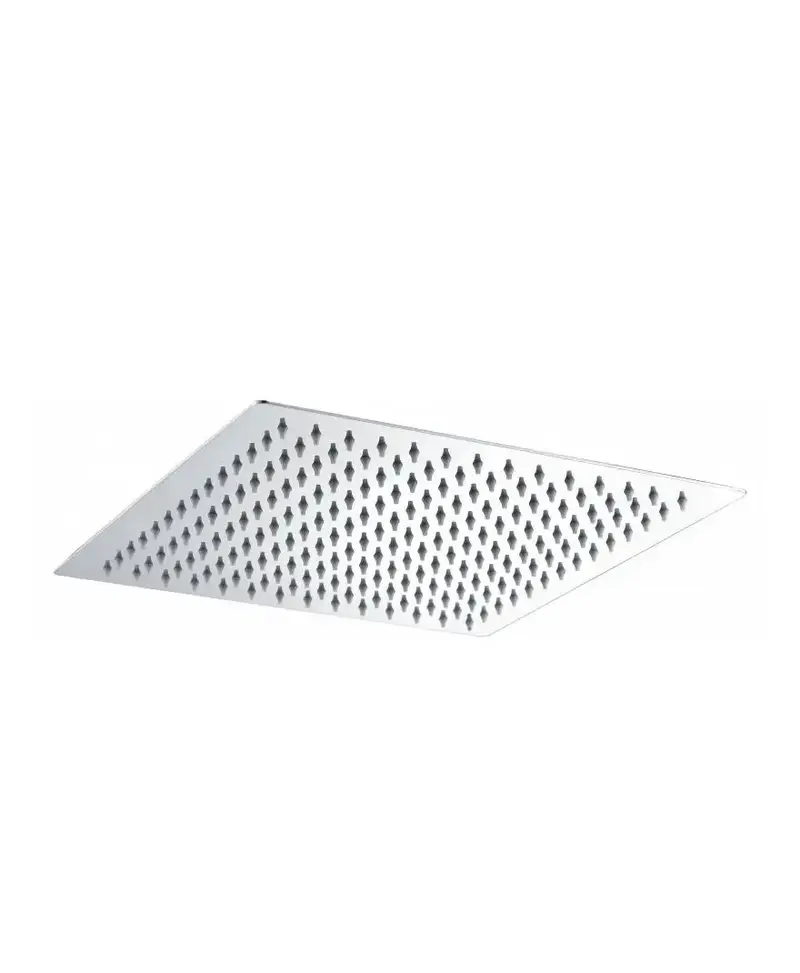 Rociador cuadrado para ducha con un diseño extraplano fabricado en acero inoxidable 30x30 de Imex