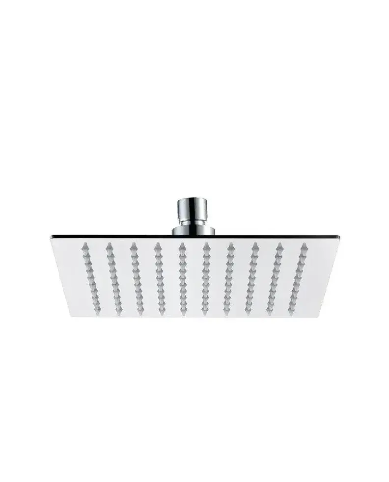 Rociador de ducha cuadrado en acero inoxidable 300x300 mm para baño moderno INOX de GME