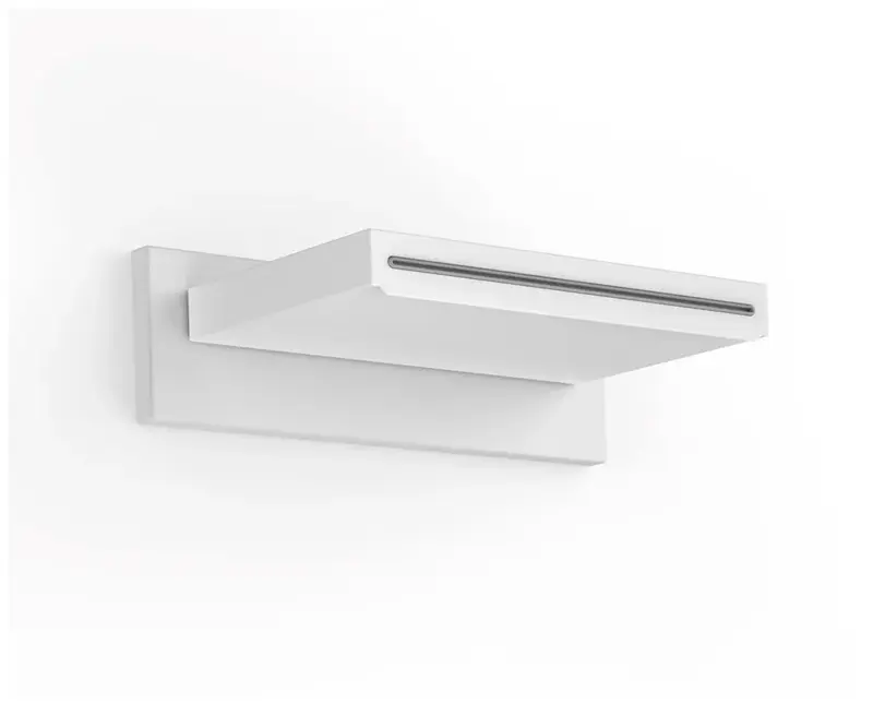 Rociador de ducha de forma cascada con diseño minimalista en acero inoxidable blanco TRES