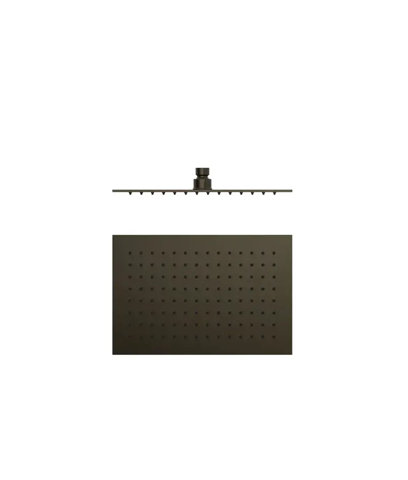 Rociador de ducha extrafino con rótula orientable de bronce acabado negro Tres