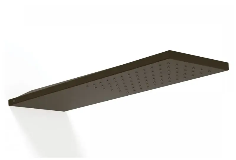Rociador de ducha para instalación en pared con acabado negro bronce TRES